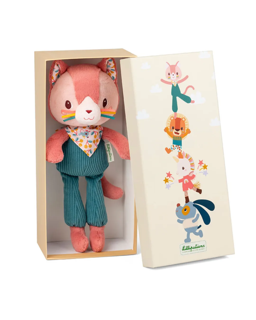 Lilliputiens - przytulanka w ozdobnym pudełku Kotka Jeanne 3m+ Lilliputiens - przytulanka w ozdobnym pudełku Kotka Jeanne 3m+