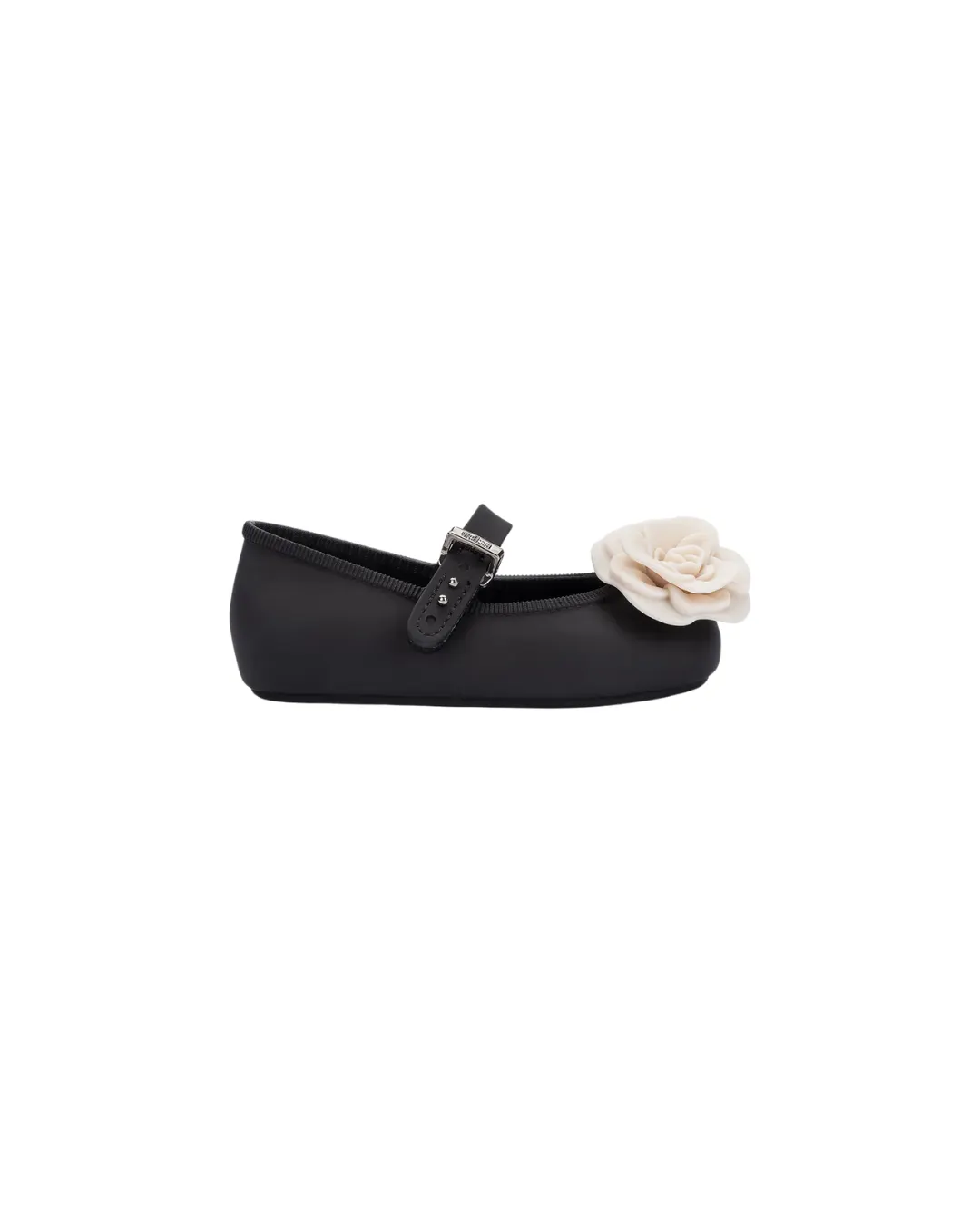 Mini Melissa - baleriny Soft Ballerina Petals BB Black/Beige