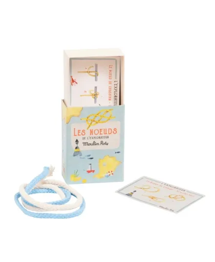 Moulin Roty - zestaw do nauki wiązania węzłów Moulin Roty - zestaw do nauki wiązania węzłów