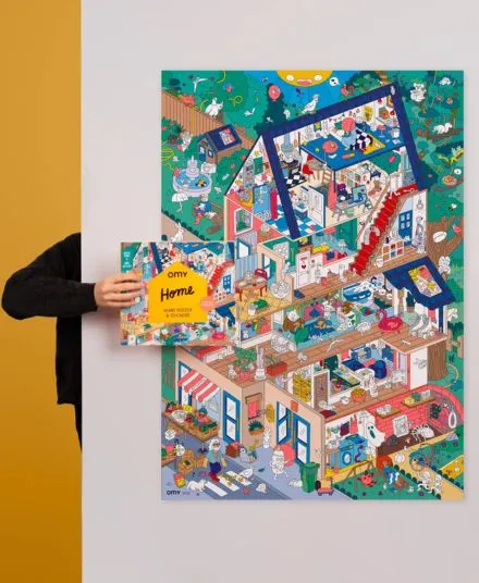 Omy - plakat z naklejkami Mój Dom Omy - plakat z naklejkami Mój Dom