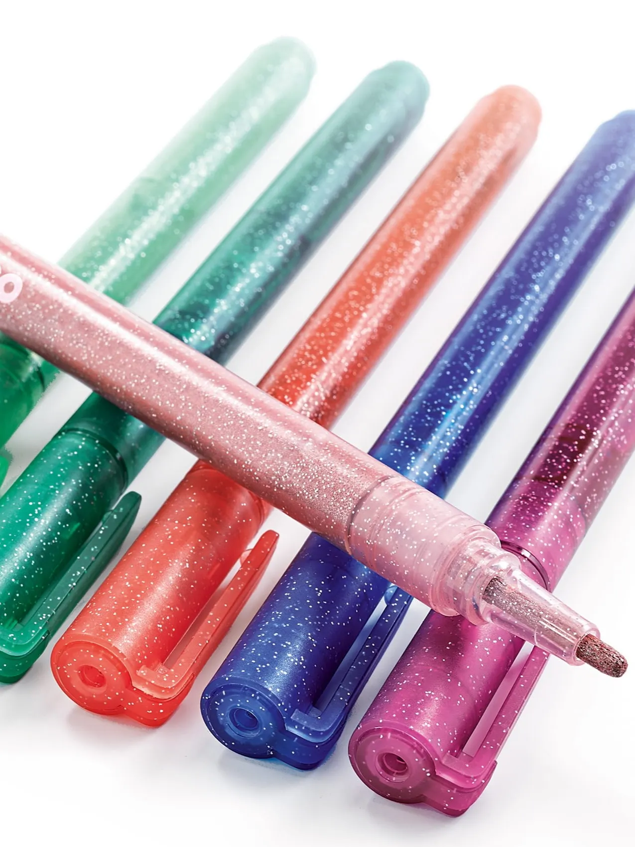 Djeco - brokatowe mazaki dla dzieci 6 kolorów Sweet Djeco - brokatowe mazaki dla dzieci 6 kolorów Sweet