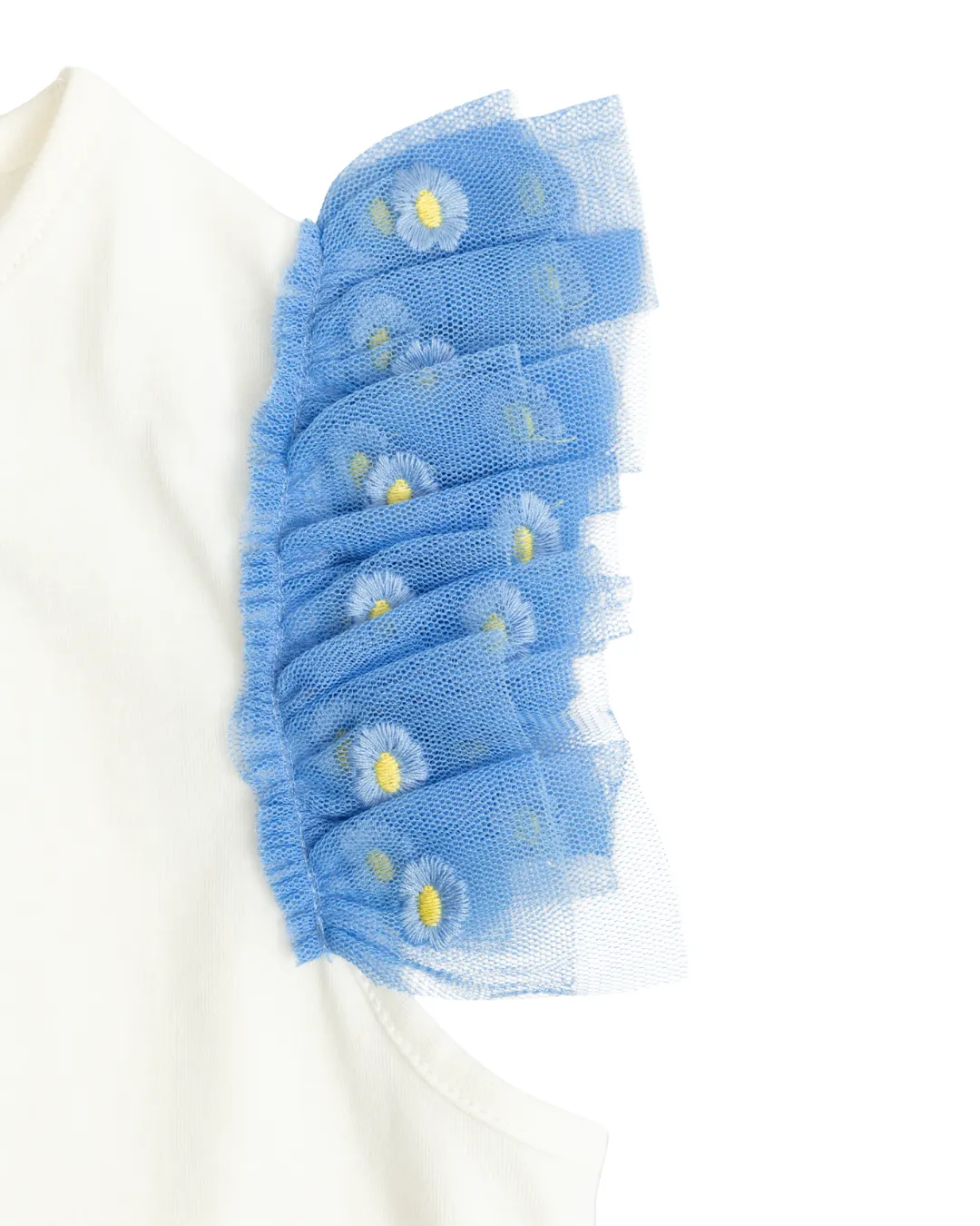 Stella McCartney - koszulka z tiulowymi rękawami Stella McCartney - koszulka z tiulowymi rękawami