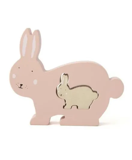 Trixie - drewniane puzzle dopasowywanie Zwierzęta Królik