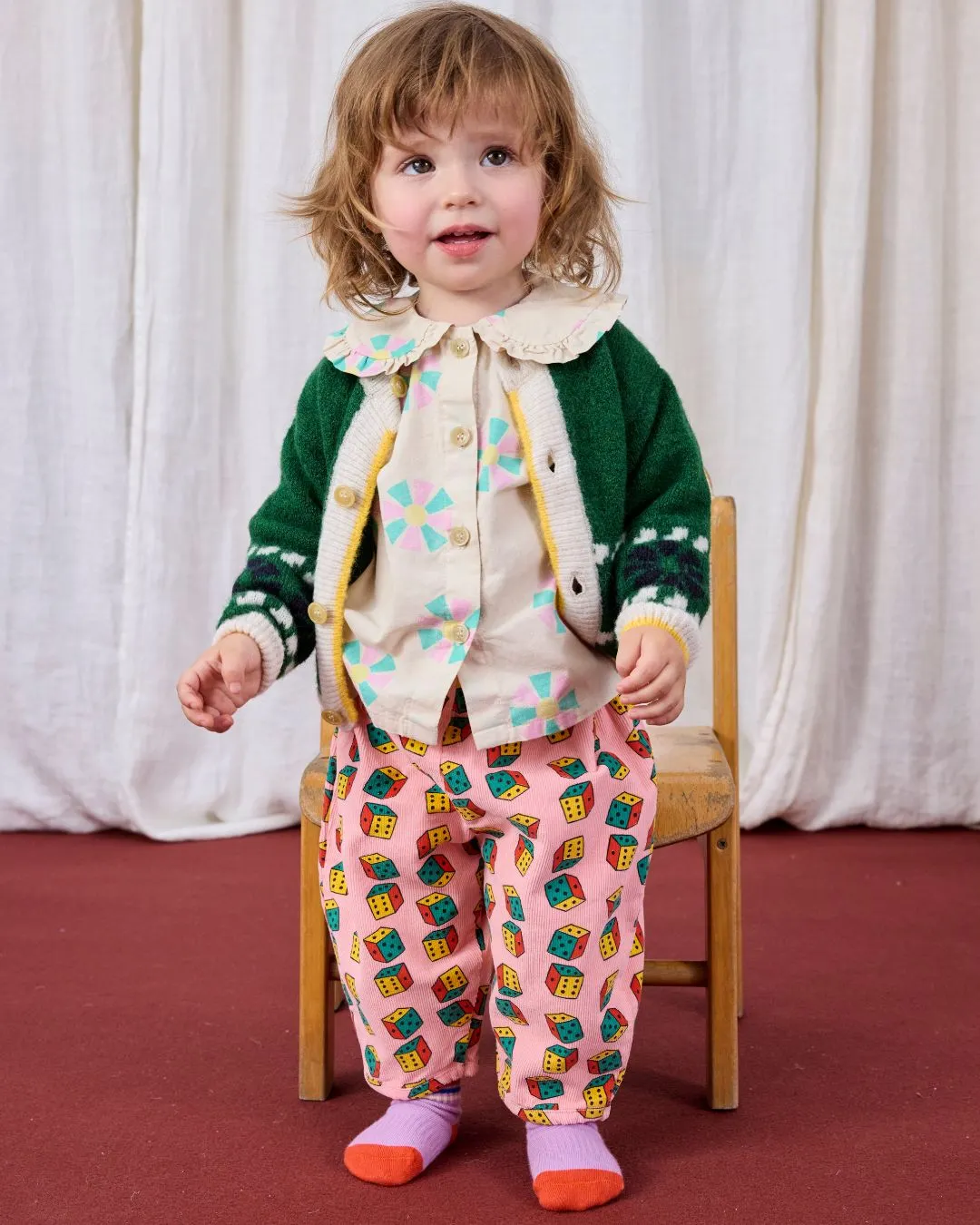 BOBO CHOSES - sweterek dla dziecka Jacquard Cardigan Kaleidoscope BOBO CHOSES - sweterek dla dziecka Jacquard Cardigan Kaleidoscope