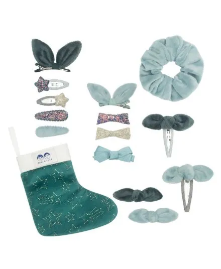 Mimi & Lula - zestaw prezentowy w skarpecie Xmas Green Gold