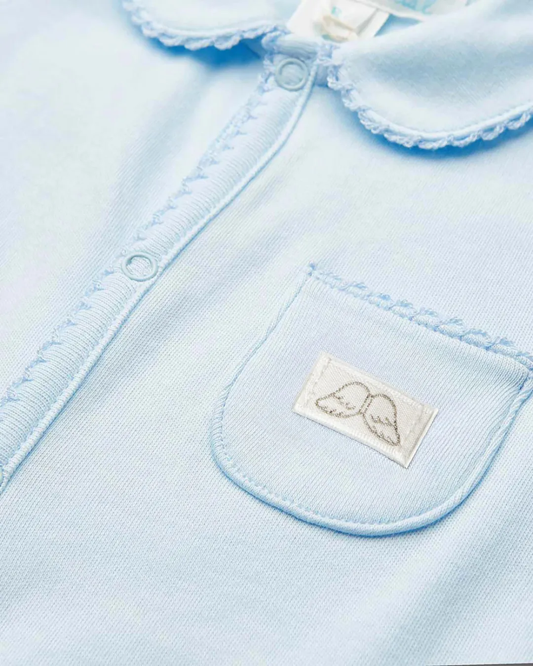 Pajacyk niemowlęcy Marie-Chantal Angel Wing Sleepsuit Niebieski Pajacyk niemowlęcy Marie-Chantal Angel Wing Sleepsuit Niebieski