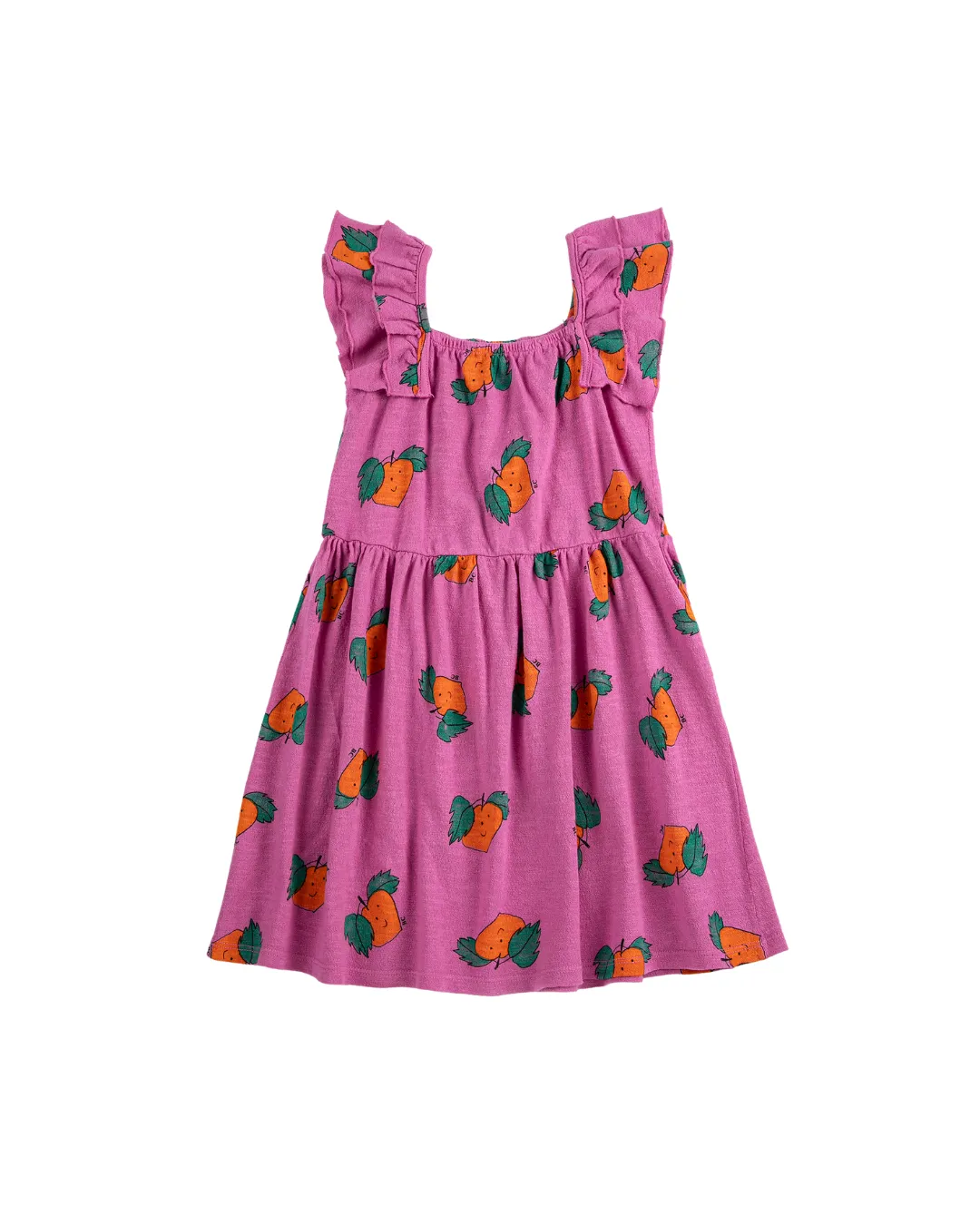 BOBO CHOSES - sukienka Tangerine All Over Ruffled