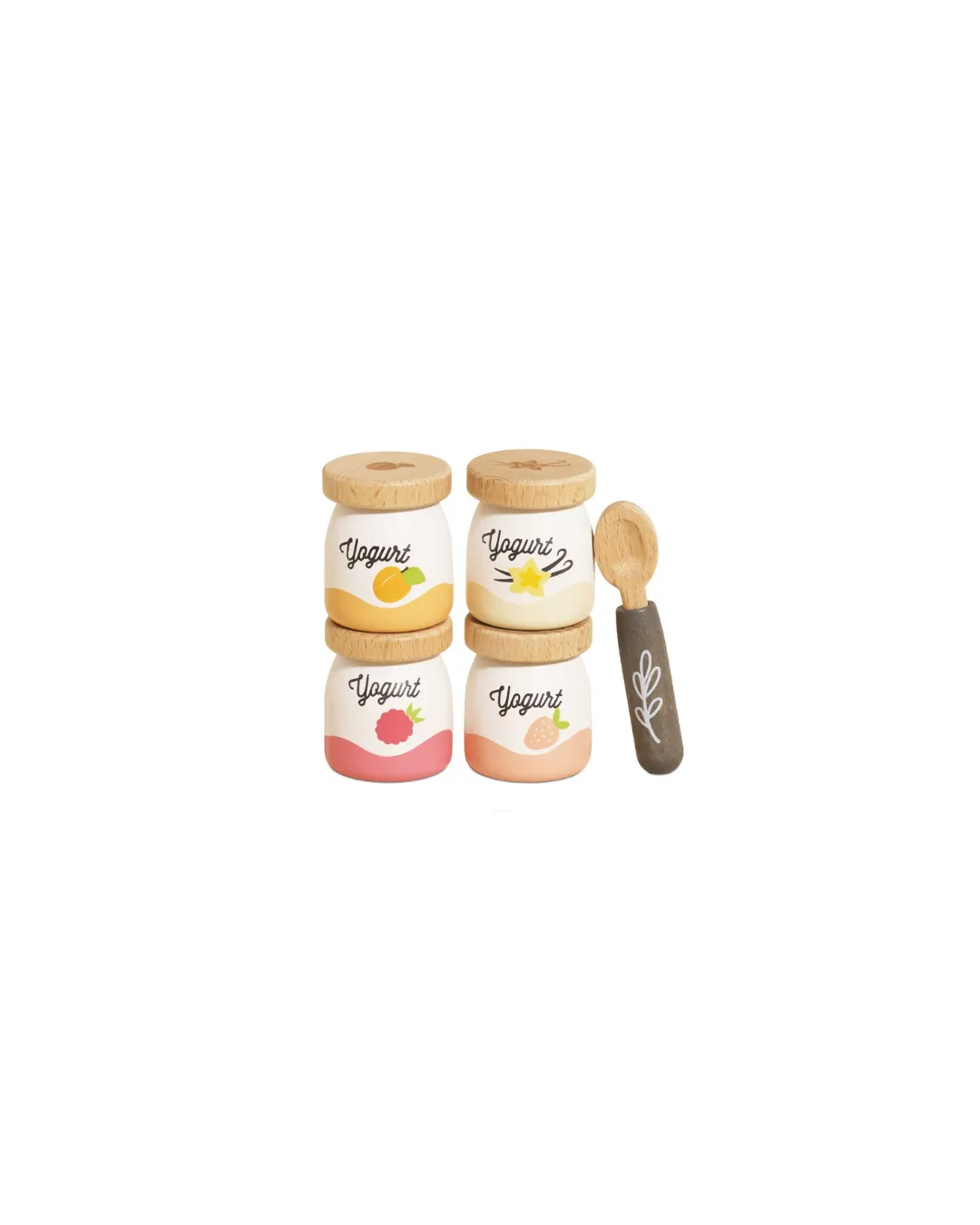 Le Toy Van - Drewniane jedzenie jogurty do zabawy akcesoria kuchenne Le Toy Van - Drewniane jedzenie jogurty do zabawy akcesoria kuchenne