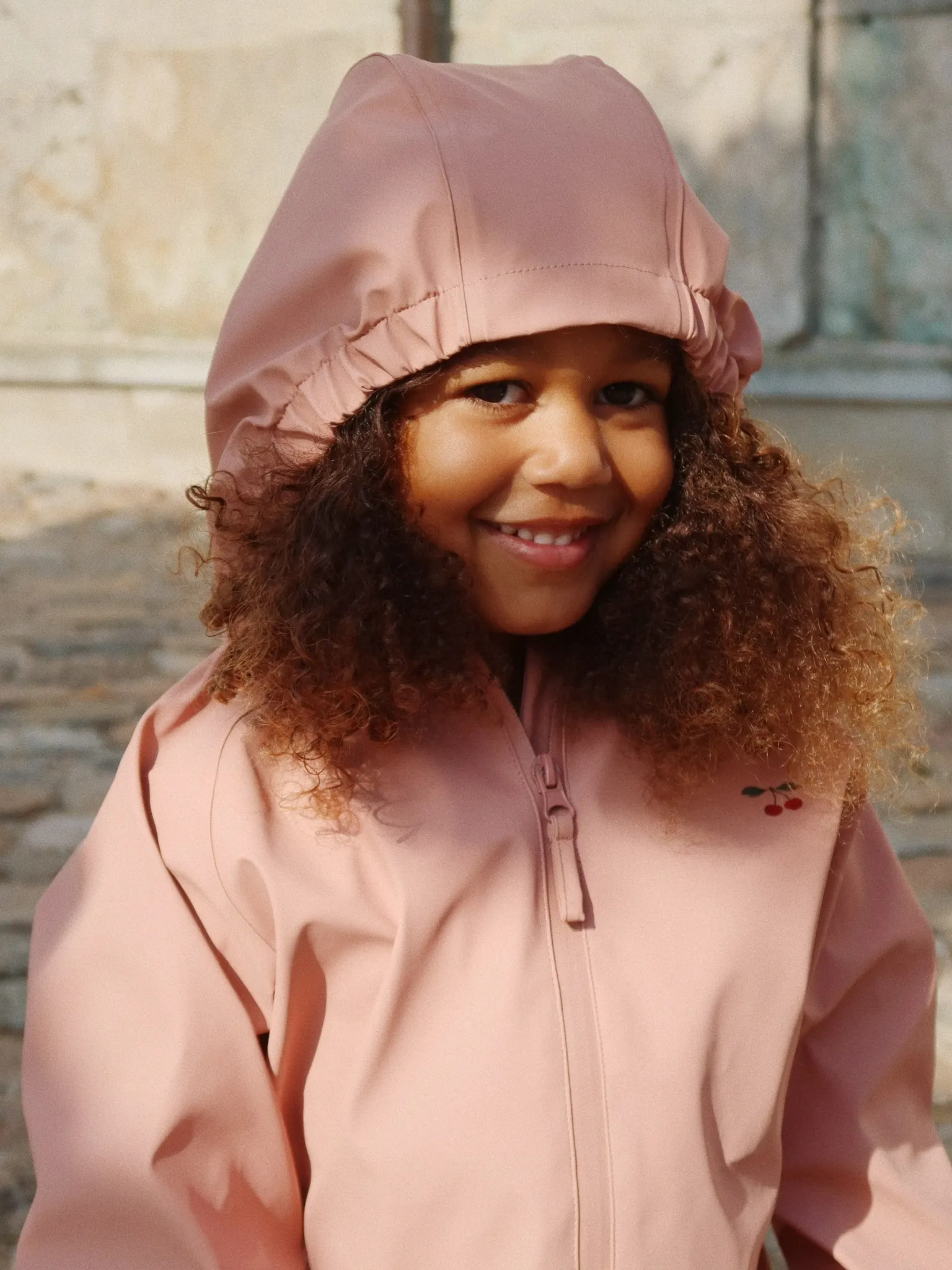 Konges Sløjd - kurtka przeciwdeszczowa PLAINY Cameo Brown