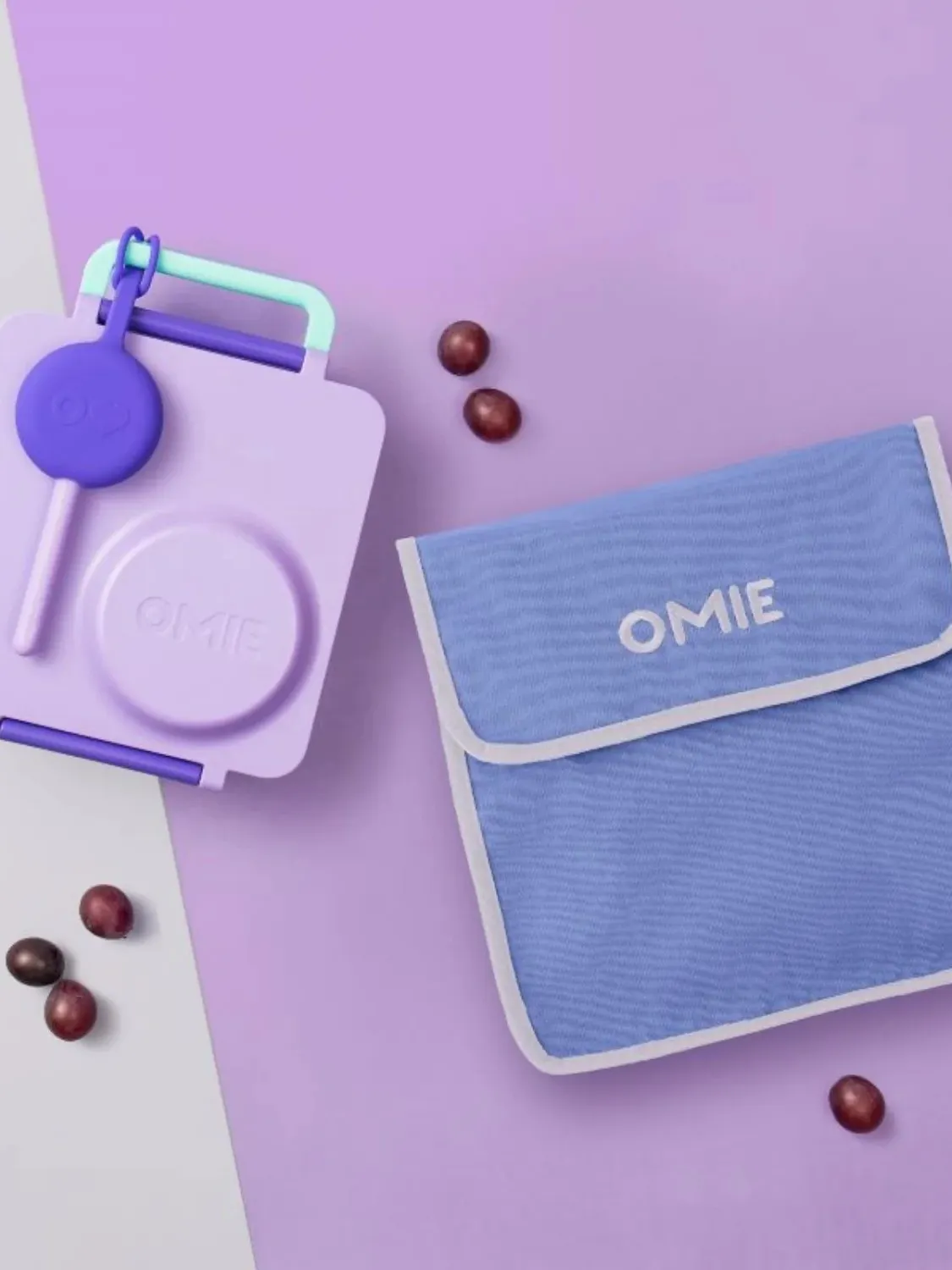 OMIE - OMIETOTE torba lunchowa dla dzieci Purple OMIE - OMIETOTE torba lunchowa dla dzieci Purple