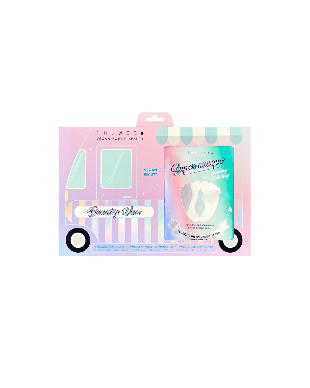 Inuwet - zestaw trzech maseczek do twarzy, rąk i stóp