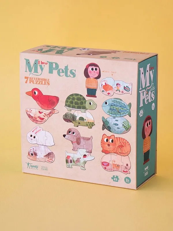 Londji - puzzle dla dzieci Kocham Moje Zwierzątka