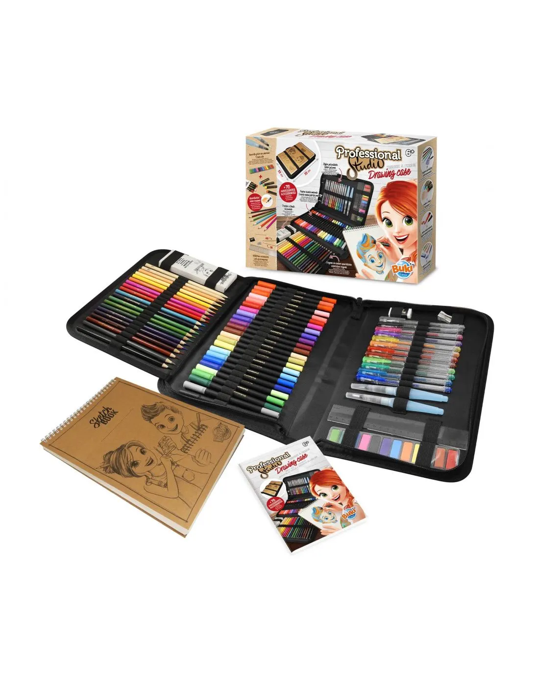 Buki - teczka dla małego artysty ze szkicownikiem Buki - teczka dla małego artysty ze szkicownikiem