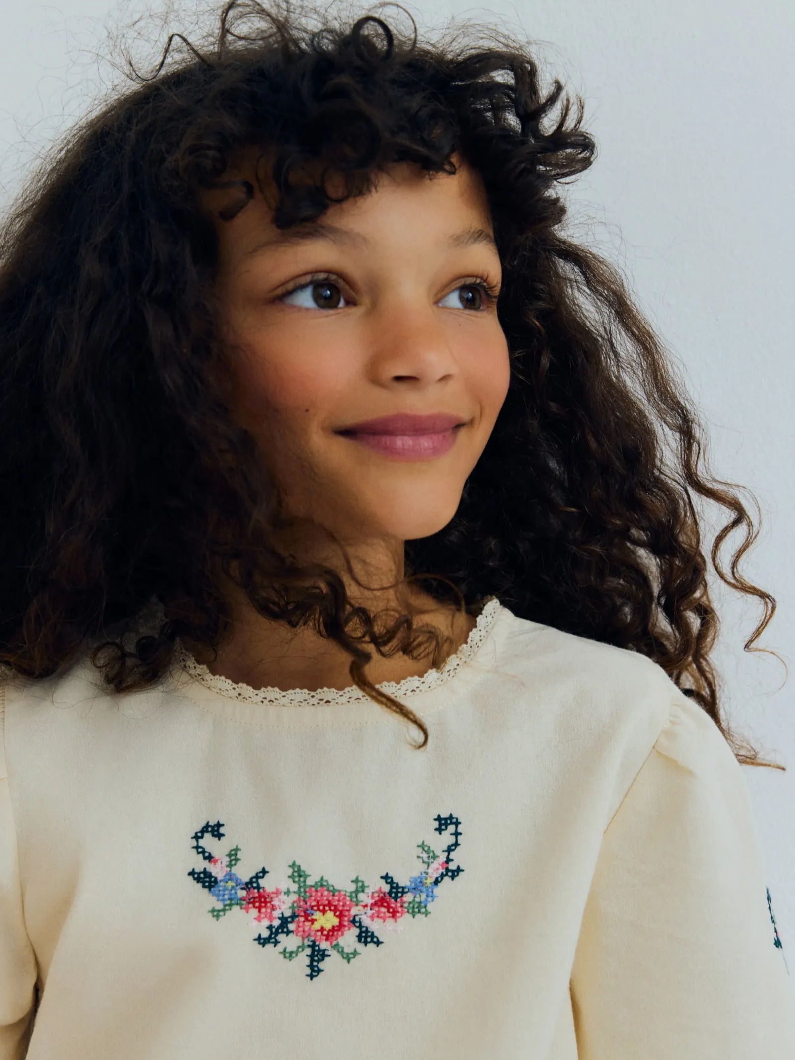 The New Society - bawełniana bluzka dziewczęca Narcise Écru The New Society - bawełniana bluzka dziewczęca Narcise Écru