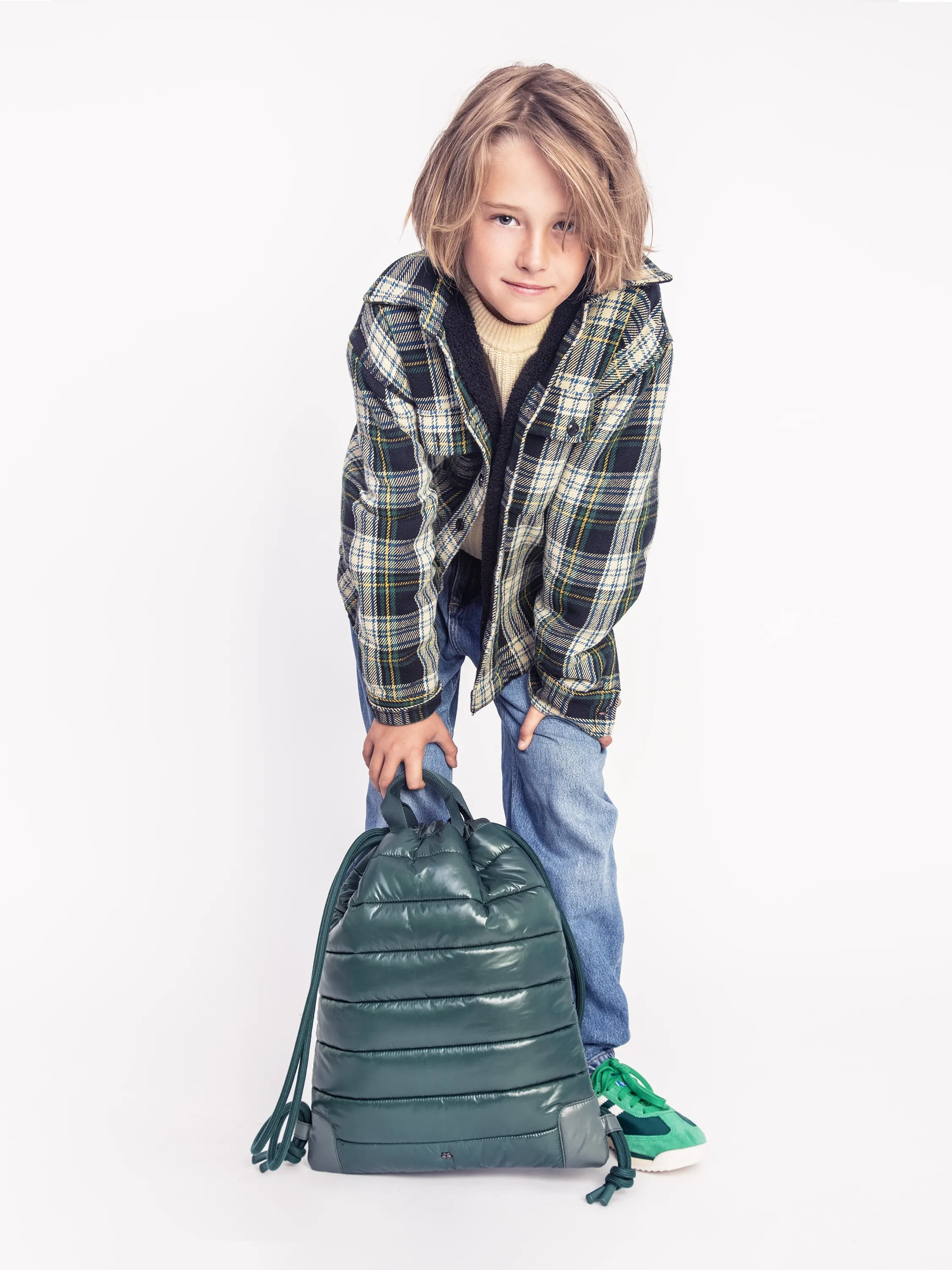Jeune Premier - worek dziecięcy Puffer Green