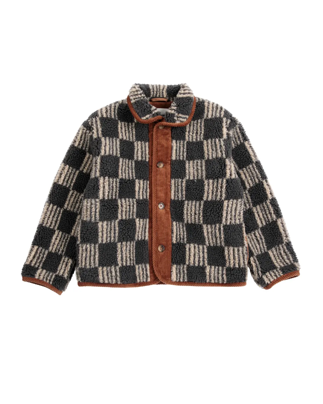 BOBO CHOSES - Kurtka polarowa Moiré All Over Sheepskin Jacket BOBO CHOSES - Kurtka polarowa Moiré All Over Sheepskin Jacket