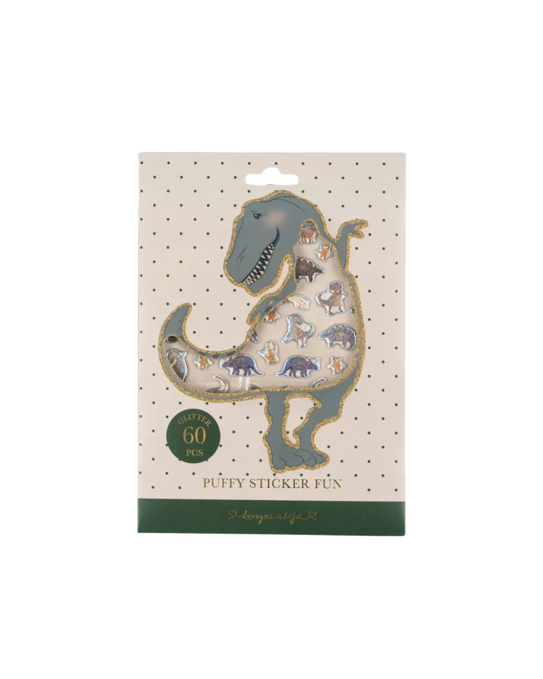 Konges Sløjd - naklejki 3d dla dzieci Dino