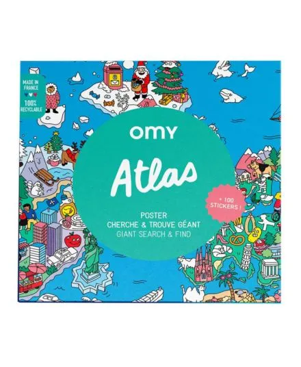 Omy - plakat z naklejkami Atlas