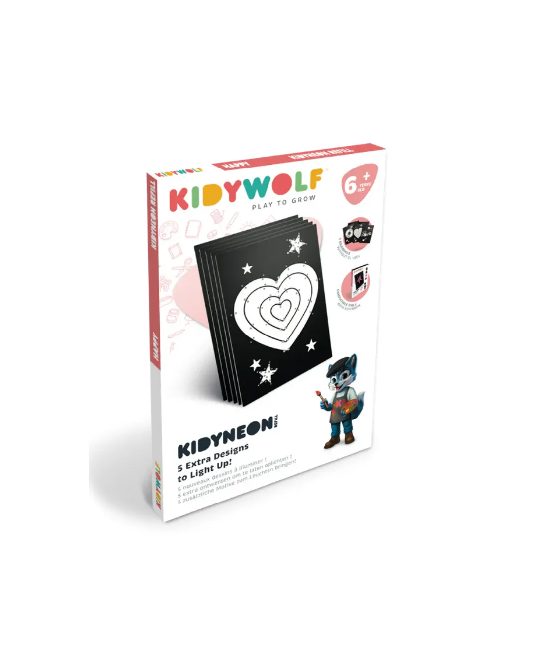 Kidywolf - zestaw uzupełniający KIDYNEON Refill Happy
