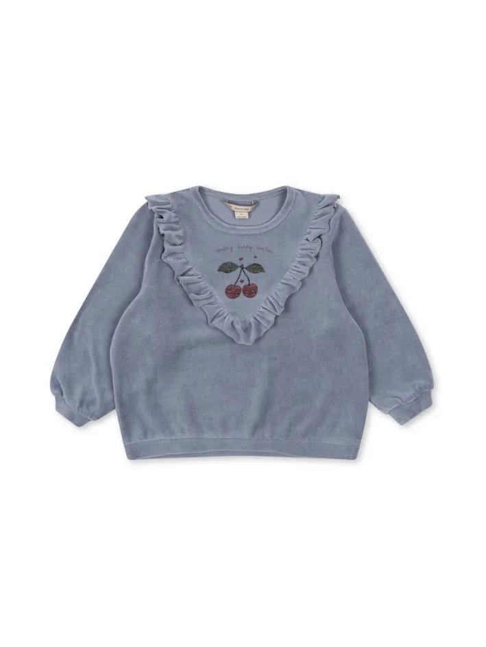 Konges Sløjd - bluza welurowa Wally Sweat Shirt Tradewinds Konges Sløjd - bluza welurowa Wally Sweat Shirt Tradewinds