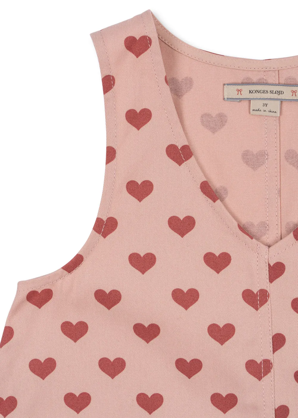 Konges Sløjd - sukienka dziecięca Fen Dress GOTS Amour Rouge