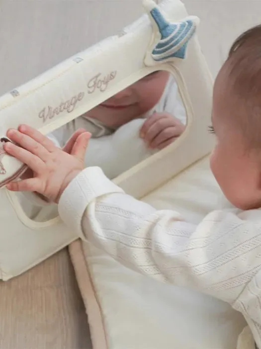 Cam Cam Copenhagen - zabawka lusterko do leżenia na brzuszku dla niemowląt Vintage Toys