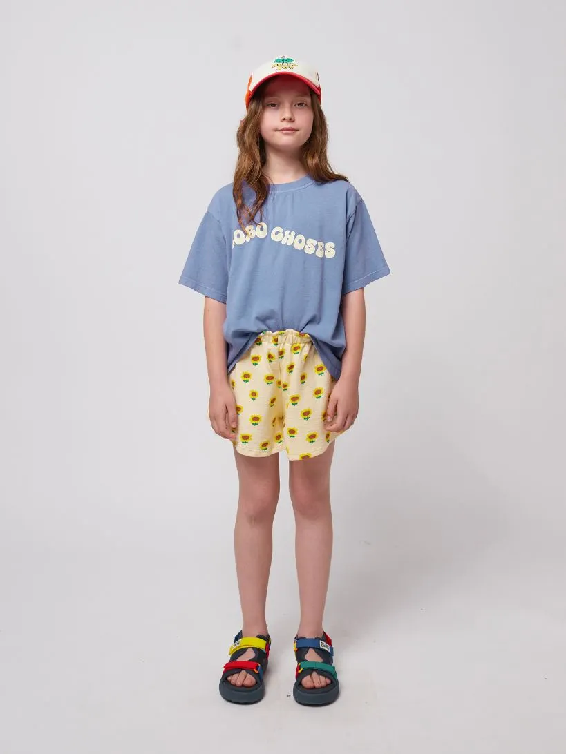 BOBO CHOSES - T-shirt dziecięcy z napisem Wavy Bobo Choses blue niebieski 