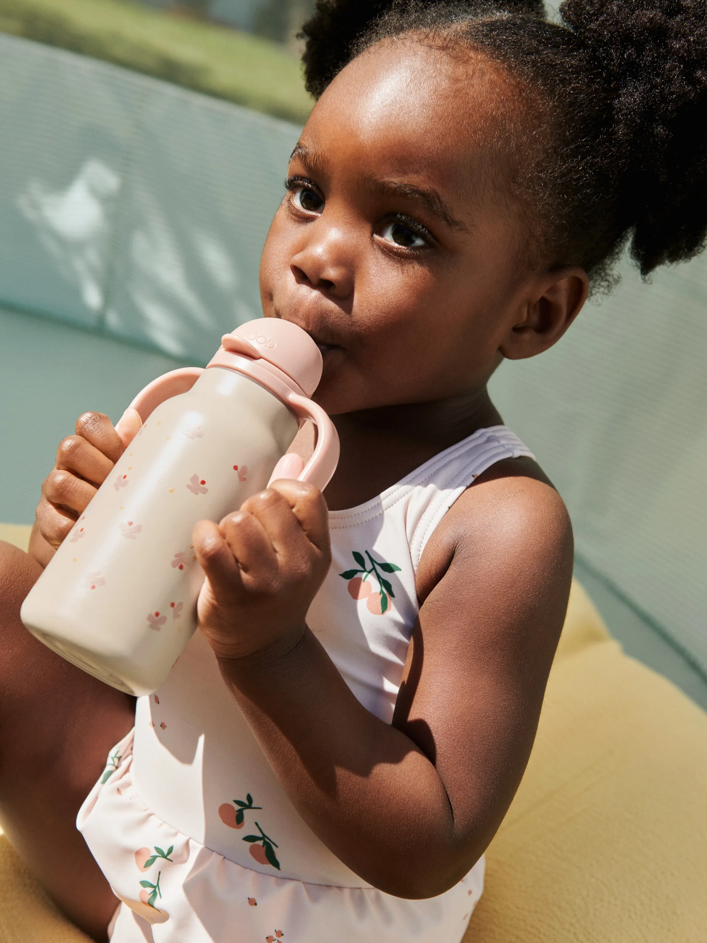 Liewood - jednoczęściowy strój kąpielowy Amara Baby Printed Peach / Sea shell