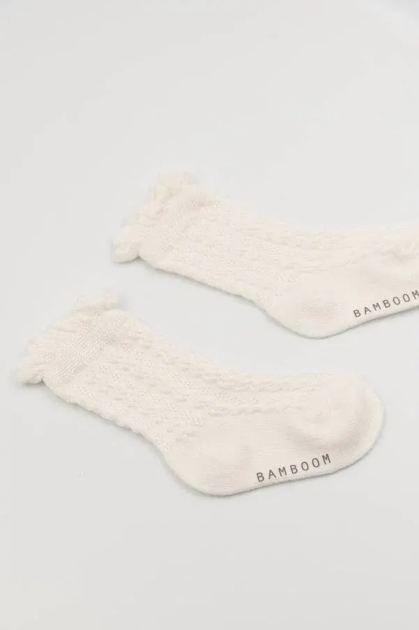 Bamboom - bambusowe skarpetki ażurowe kremowe Bamboom - bambusowe skarpetki ażurowe kremowe
