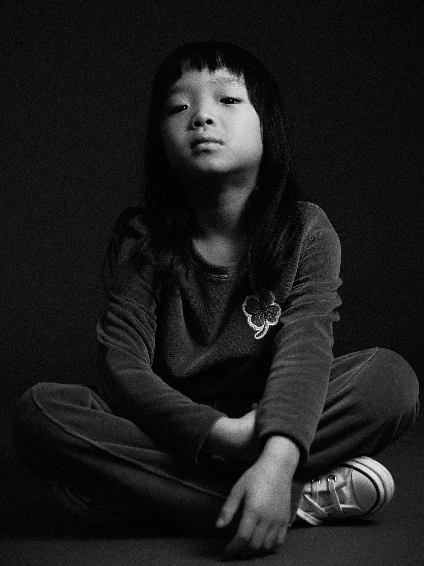 Mini Rodini - welurowa bluzka Clover Velour Top