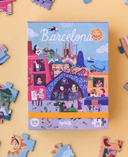 Londji - dwustronne puzzle dla dzieci Barcelona - Dzień i Noc Londji - dwustronne puzzle dla dzieci Barcelona - Dzień i Noc