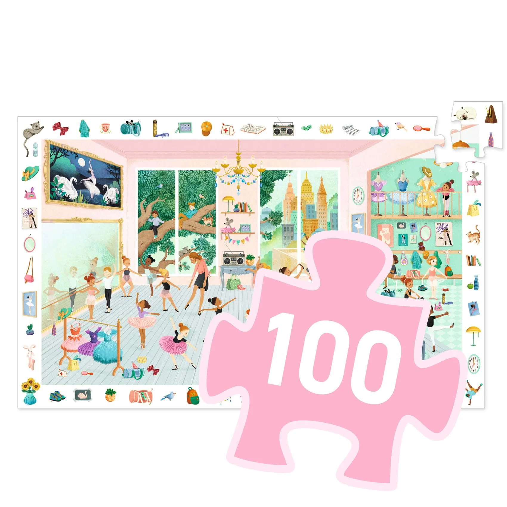 Djeco - puzzle obserwacja Szkoła Baletowa 100 elem. 