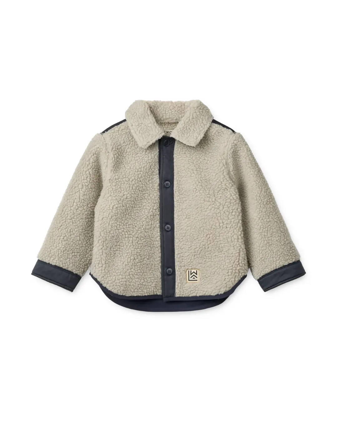 Liewood - kurtka koszulowa Elian Pile Overshirt Mist / Classic Navy
