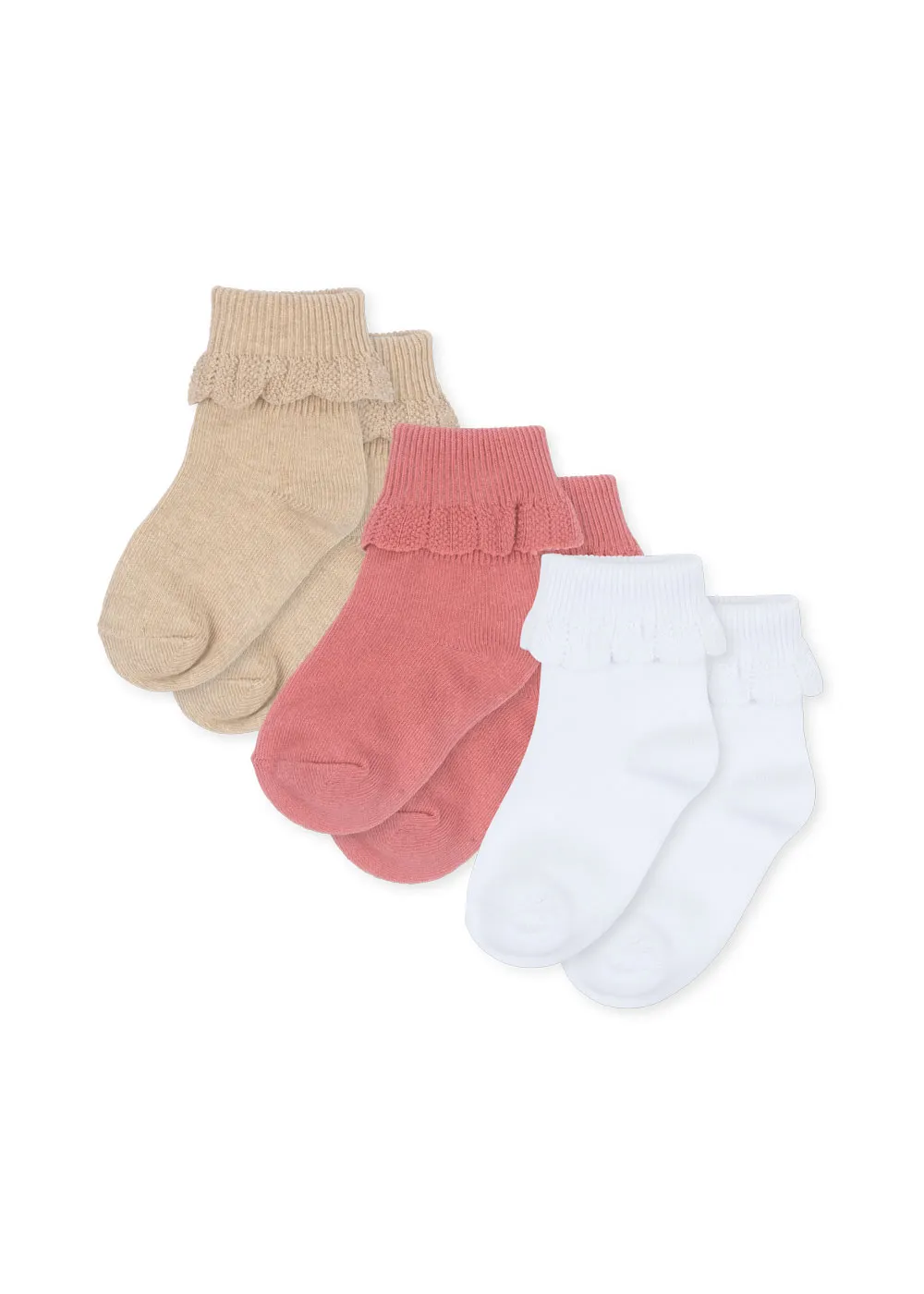 Konges Sløjd - skarpetki dziewczęce 3-pak Frill Socks Konges Sløjd - skarpetki dziewczęce 3-pak Frill Socks