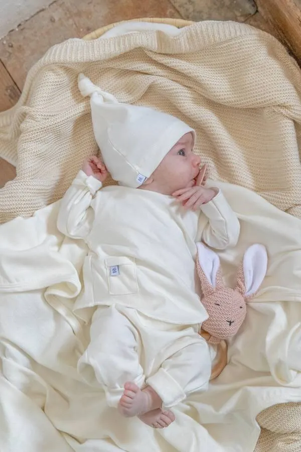 Bamboom - bambusowe spodenki niemowlęce Pure kremowe