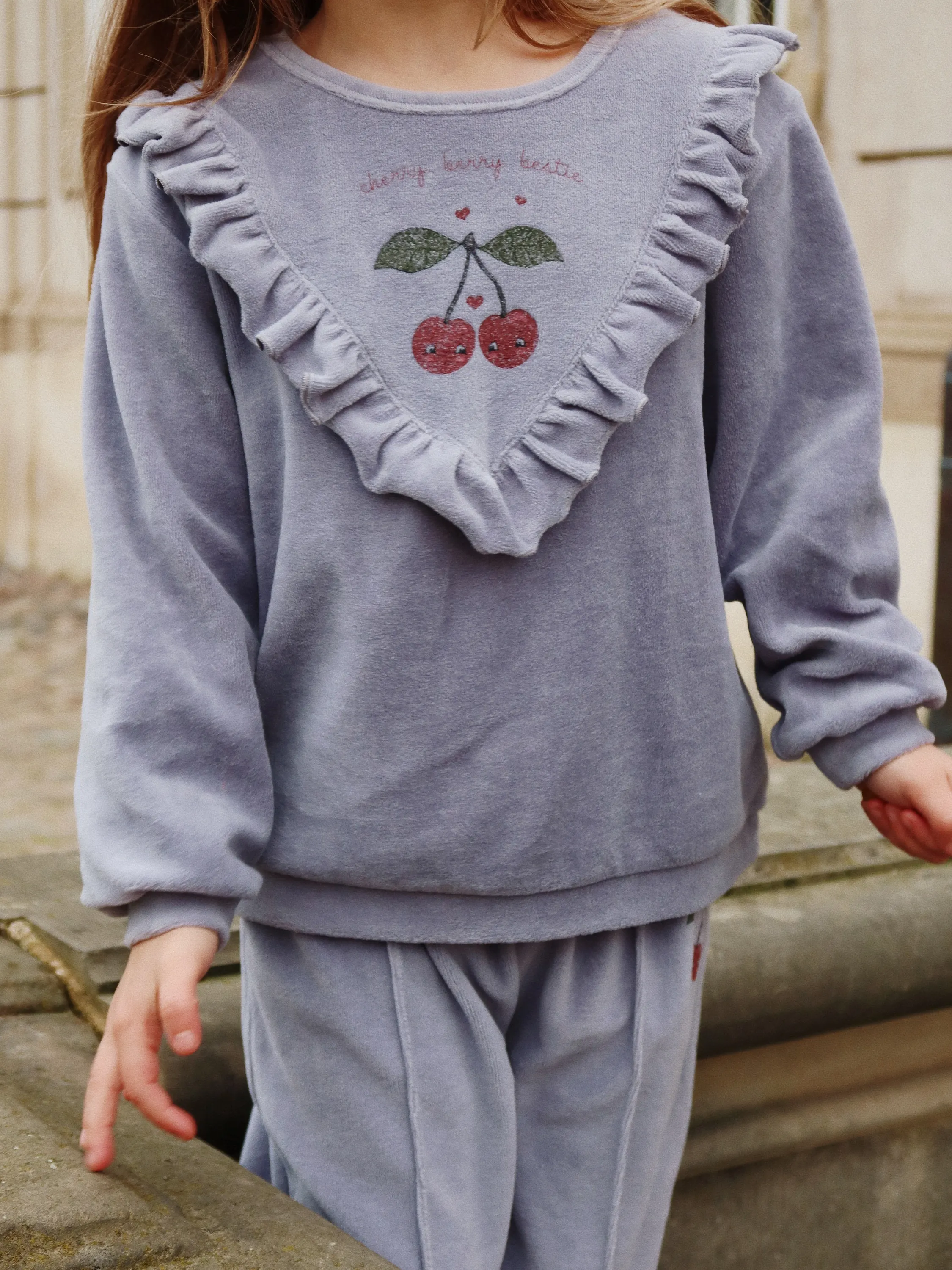 Konges Sløjd - spodnie welurowe Wally Sweat Pants Tradewinds Konges Sløjd - spodnie welurowe Wally Sweat Pants Tradewinds