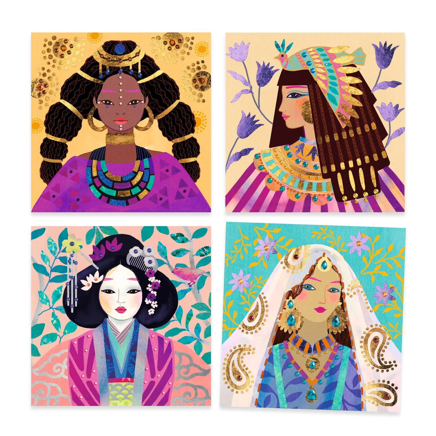 Djeco - zestaw artystyczny z folią transferową Biżuteria Djeco - zestaw artystyczny z folią transferową Biżuteria