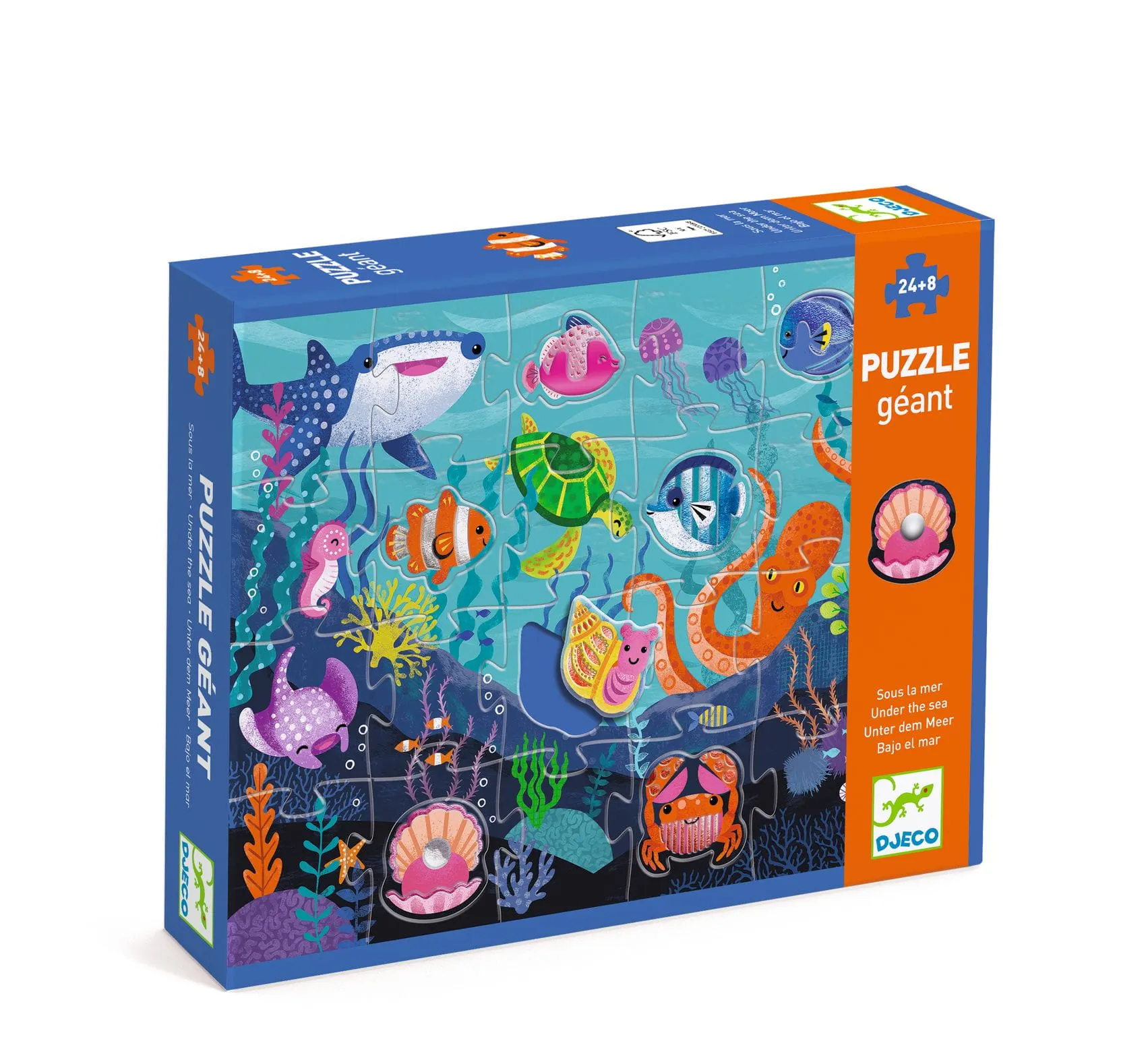 Djeco - puzzle gigant Podwodny świat 32 elementy