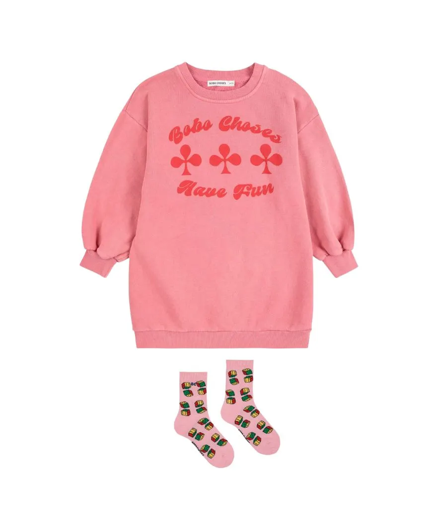 BOBO CHOSES - stylizacja dziewczęca: sukienka Have Fun + skarpetki BOBO CHOSES - stylizacja dziewczęca: sukienka Have Fun + skarpetki