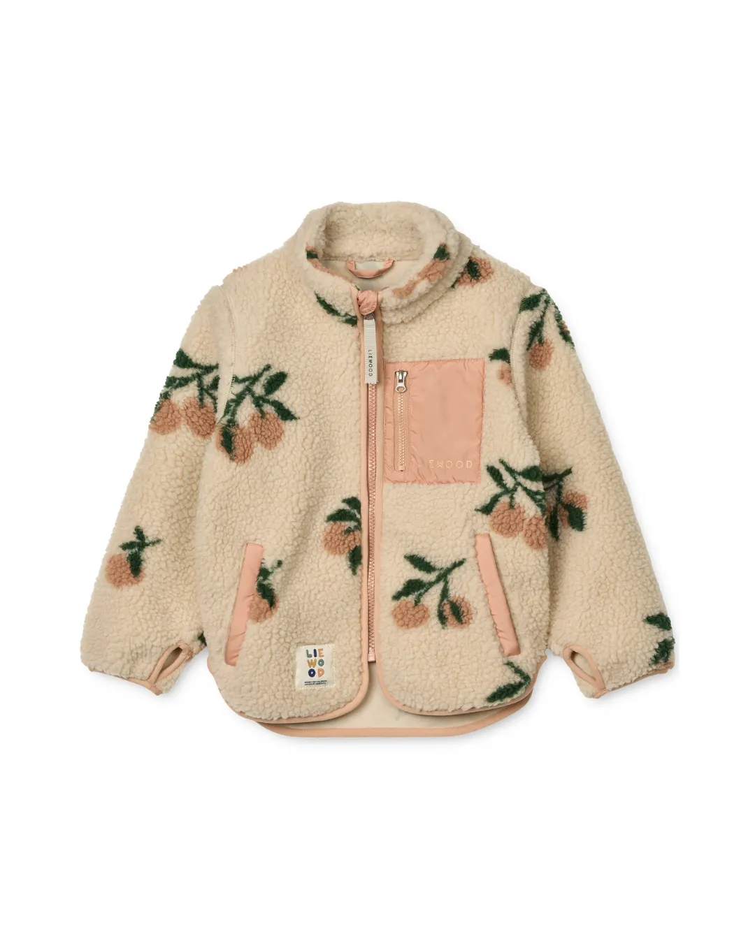 Liewood - kurtka dziecięca Nolan Pile Jacket Peach Sea shell