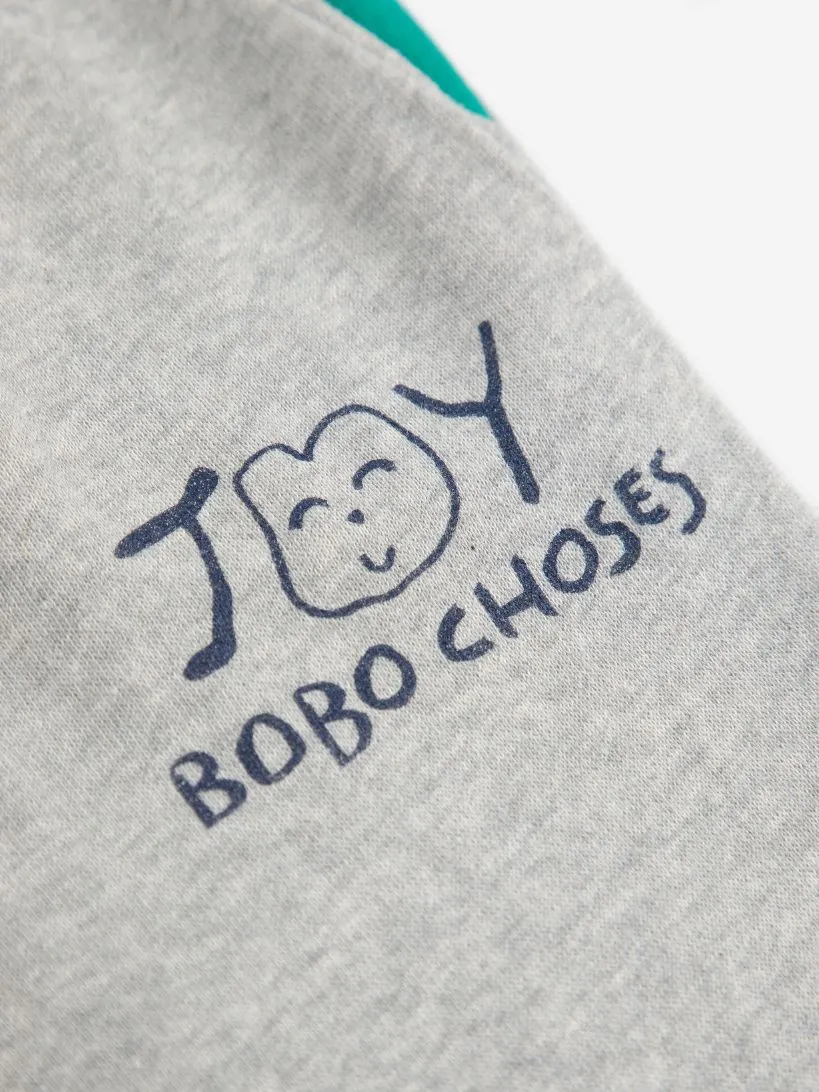 BOBO CHOSES - spodnie do joggingu Joy heather grey melanżowo-szare BOBO CHOSES - spodnie do joggingu Joy heather grey melanżowo-szare