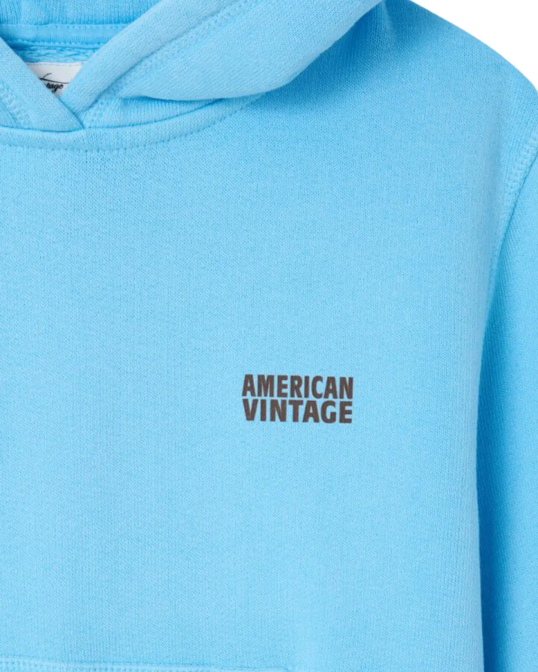 American Vintage - bluza dziecięca z kapturem Izubird Bleu Ciel Vintage