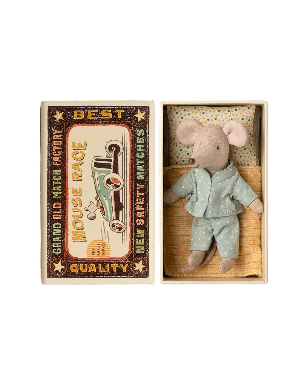 Maileg - myszka mały brat w pudełku zapałek Maileg - myszka mały brat w pudełku zapałek