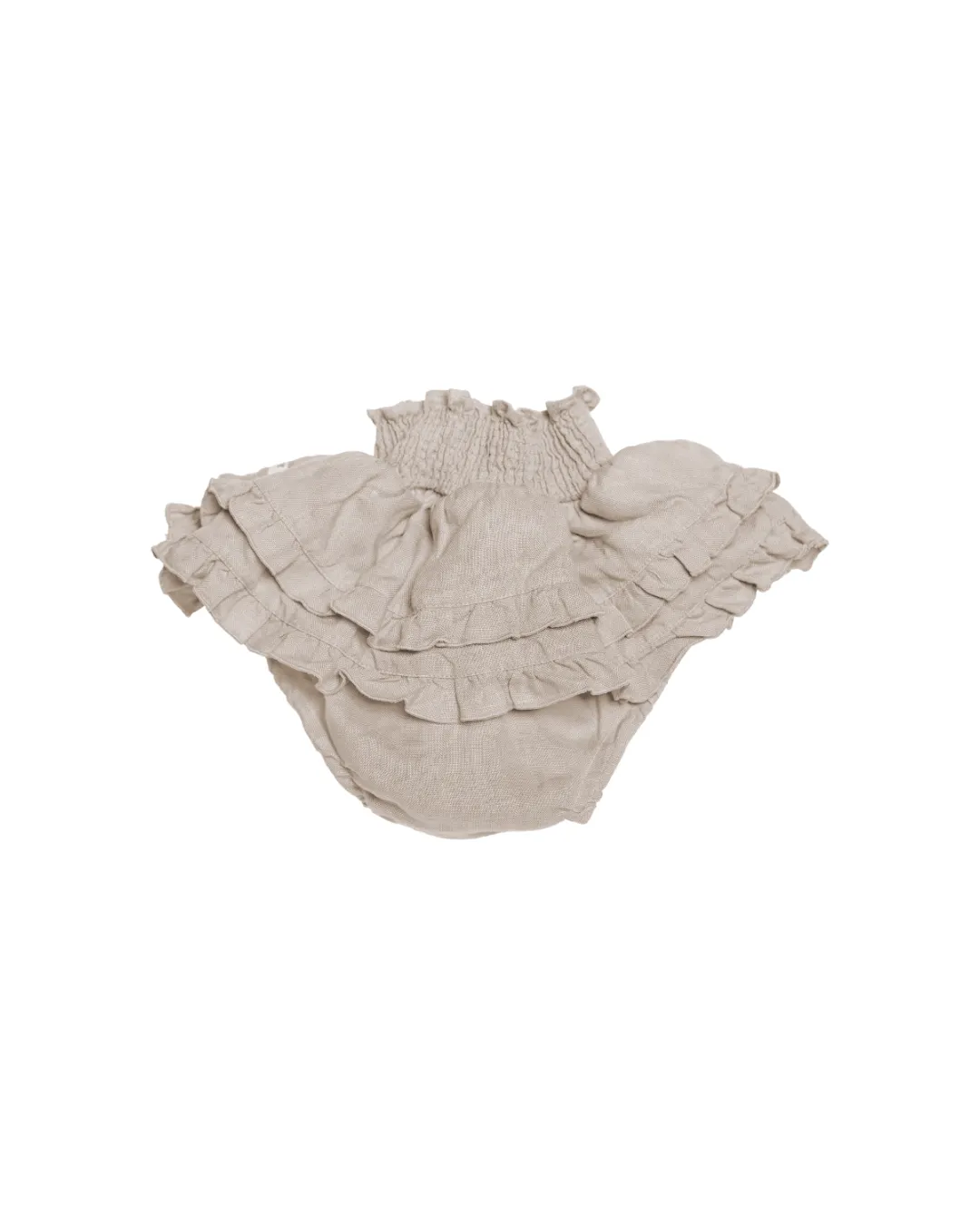 Donsje - lniane bloomersy Vaibi Soft Taupe