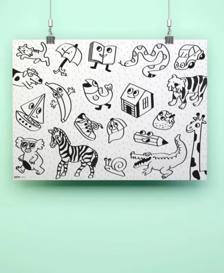 Omy - gigantyczna kolorowanka 100x70 Moja Pierwsza Kolorowanka Omy - gigantyczna kolorowanka 100x70 Moja Pierwsza Kolorowanka