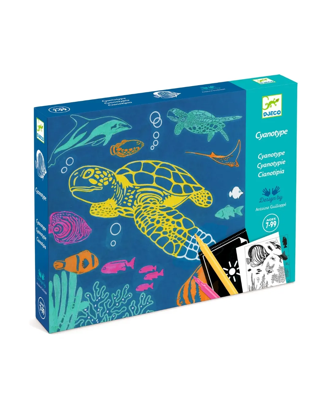 Djeco - zestaw artystyczny cyjanotypia Ocean Djeco - zestaw artystyczny cyjanotypia Ocean