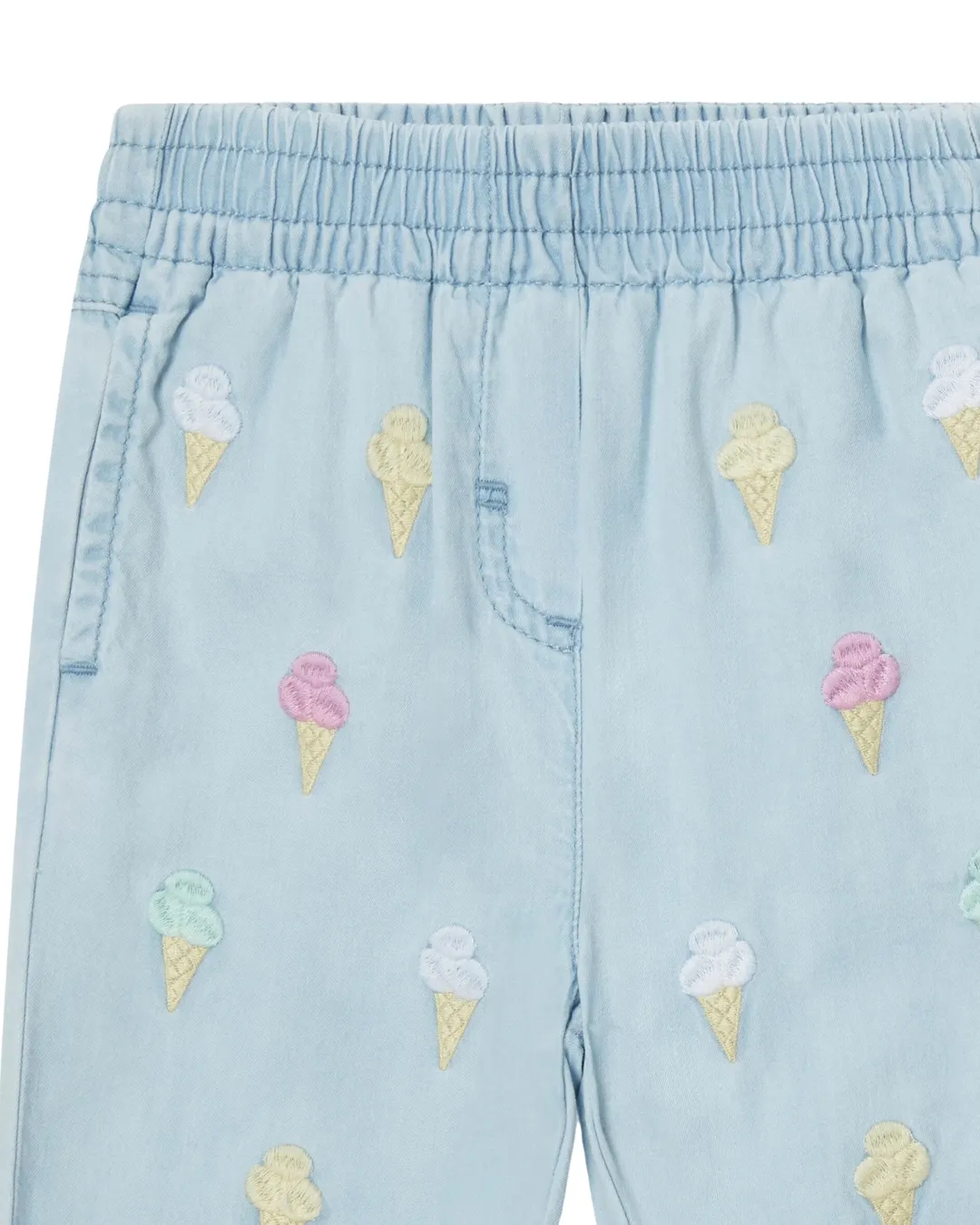 Stella McCartney - spodnie dziewczęce Ice Cream Embroidered Joggers Stella McCartney - spodnie dziewczęce Ice Cream Embroidered Joggers