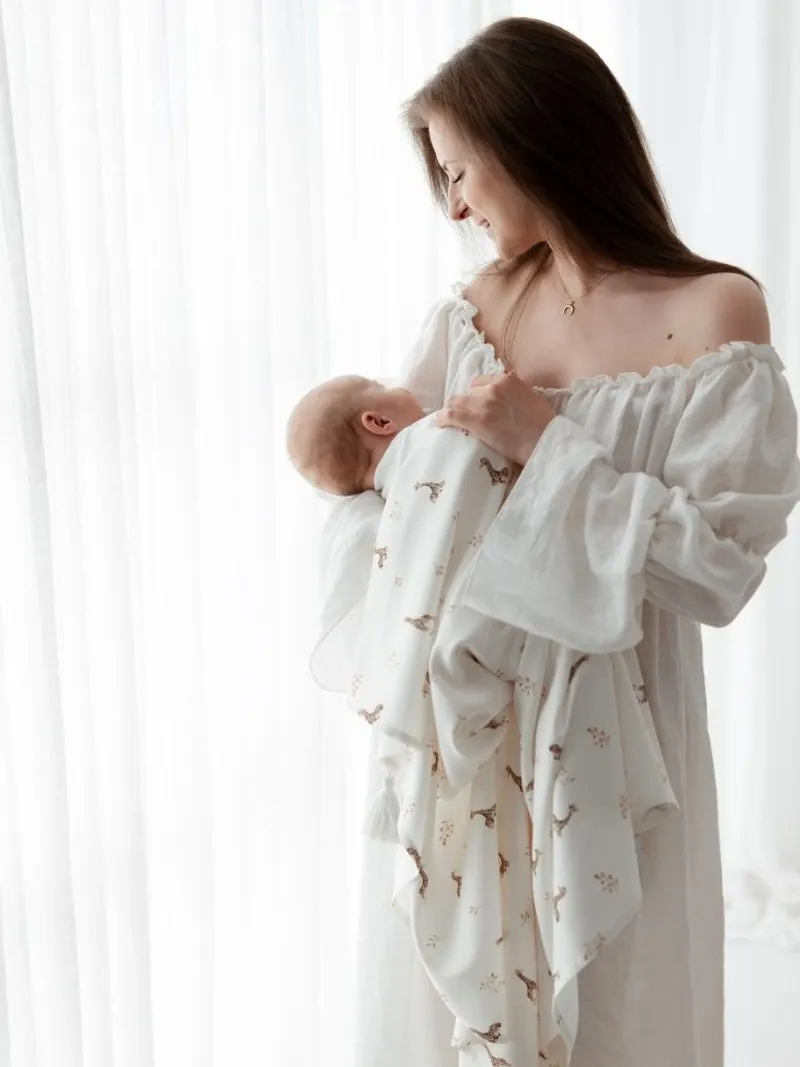 My Memi - bambusowy otulacz 100x120 Giraffes My Memi - bambusowy otulacz 100x120 Giraffes