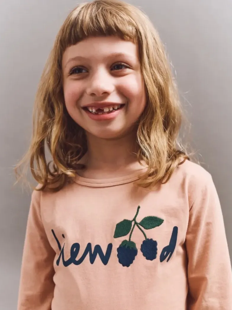 Liewood - koszulka z długim rękawem Apia Liewood Berry / Pale tuscany