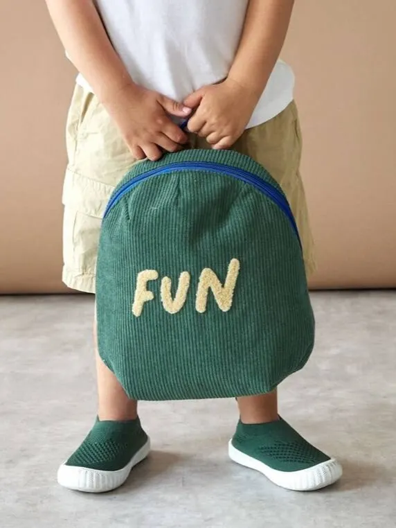 Lassig - plecak mini sztruks Little Gang Fun Ocean Green Lassig - plecak mini sztruks Little Gang Fun Ocean Green